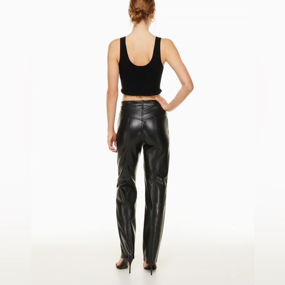 Aritzia Wilfred Rebel Vegan Leather Pant - Picture 3 of 7